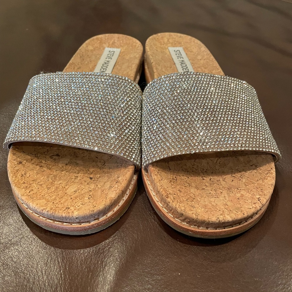 Steve Madden sandals with rhinestones size 6.5